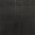 Jochen P. Heite: Komposition, o.T. [#6], 2014/15, 
pigment sieved, graphite, oil pastel, oil on canvas, 100 x 100 cm

